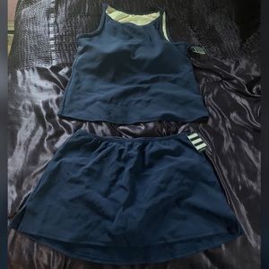 Navy Blue 2 piece Bathing Suit